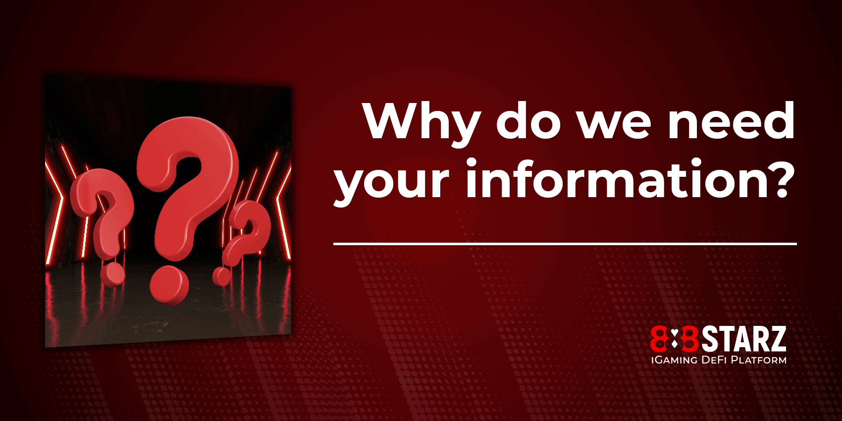 Por que precisamos de suas informações?